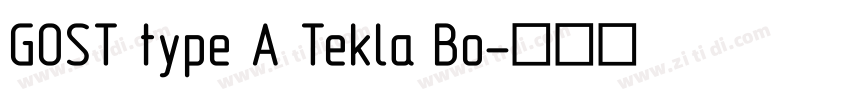 GOST type A Tekla Bo字体转换